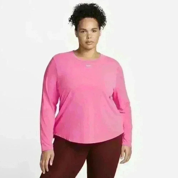 Nike Tops - NEW! Nike Women's Plus 2X Dri-FIT UV One Luxe Standard Fit Long-Sleeve Top